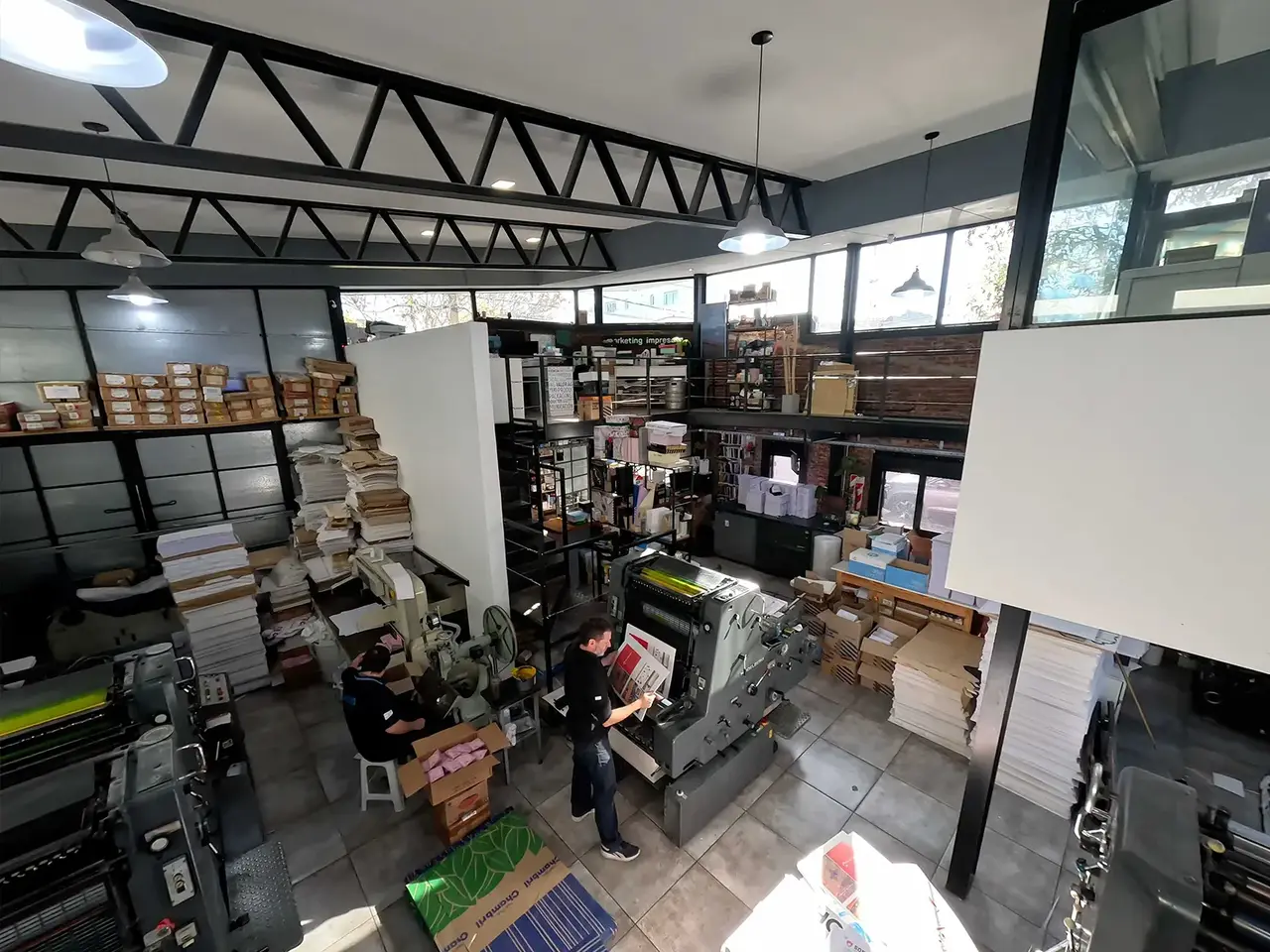 Interior de la planta de Gráfica Tucumán